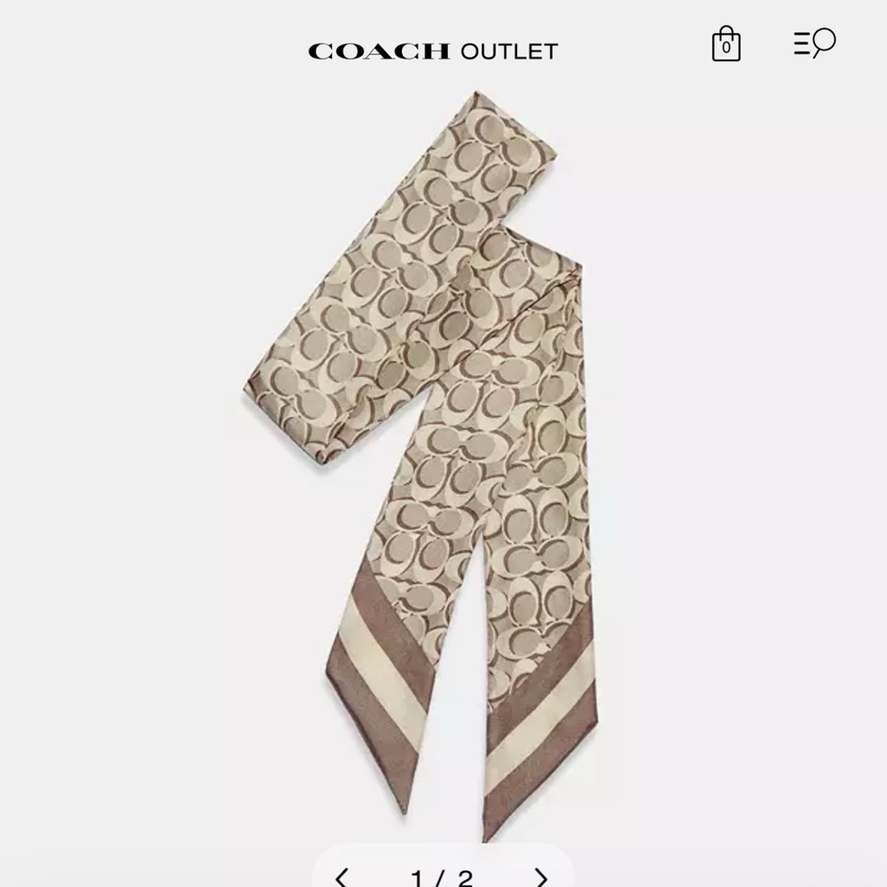 4 for $40 - Coach Women's silk scarf